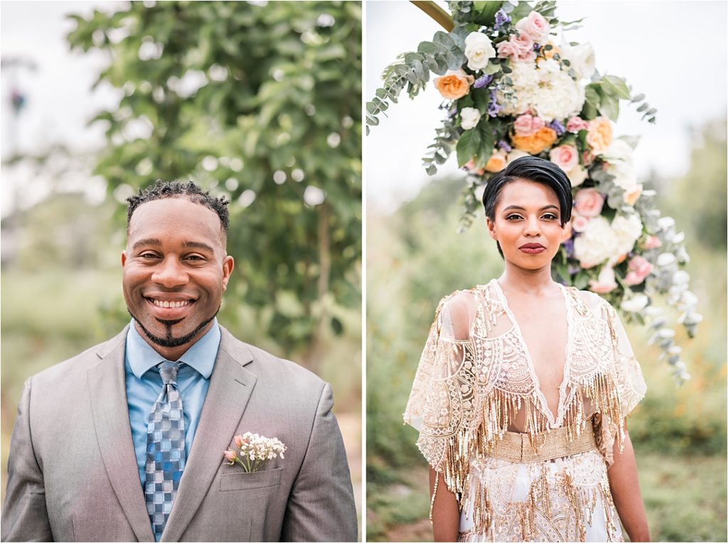 Bride and groom portraits in Houston Texas