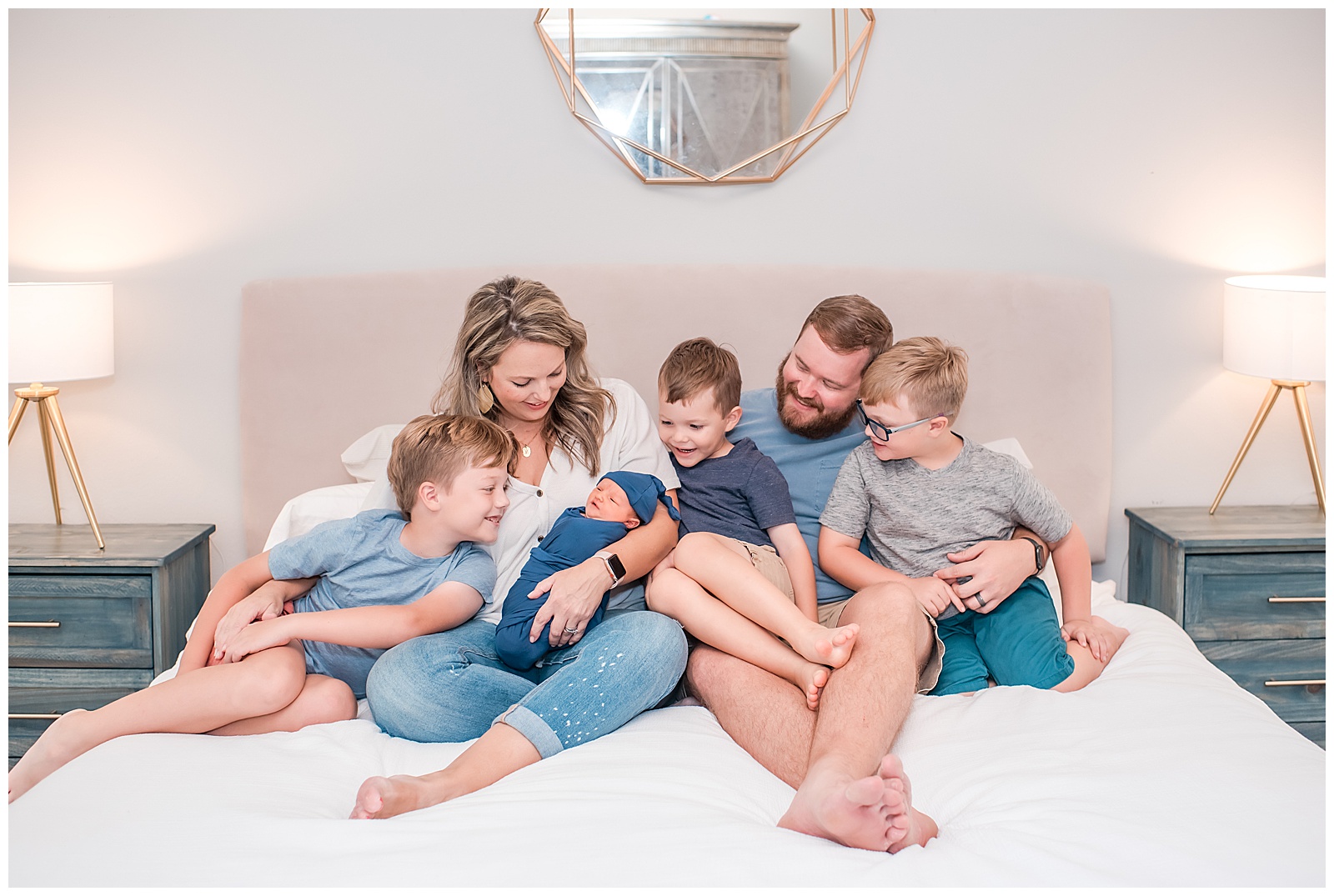 Newborn and Family lifestyle photography in The Woodlands, Texas