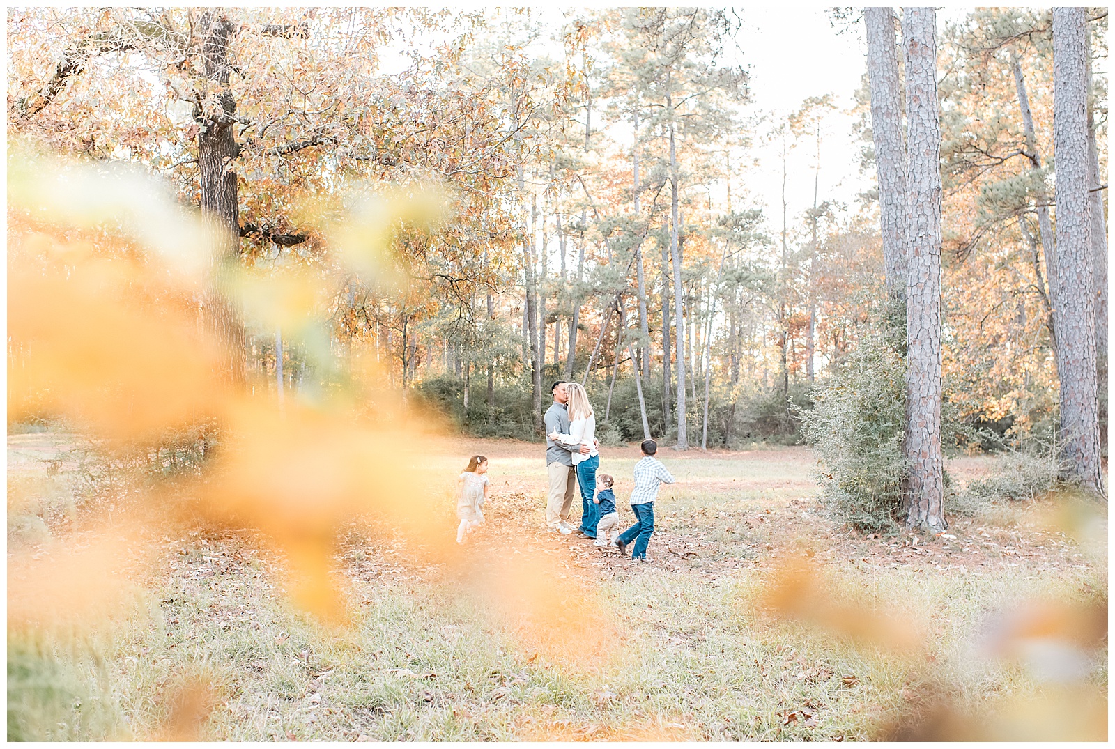 Fall Family Photos at WG Jones State Forest