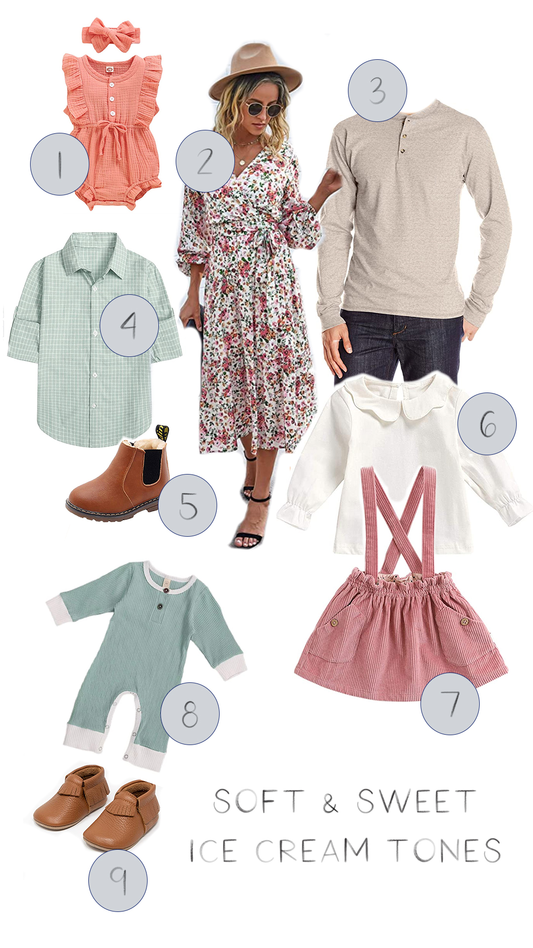 what to wear for family photos, pastels, amazon finds 
