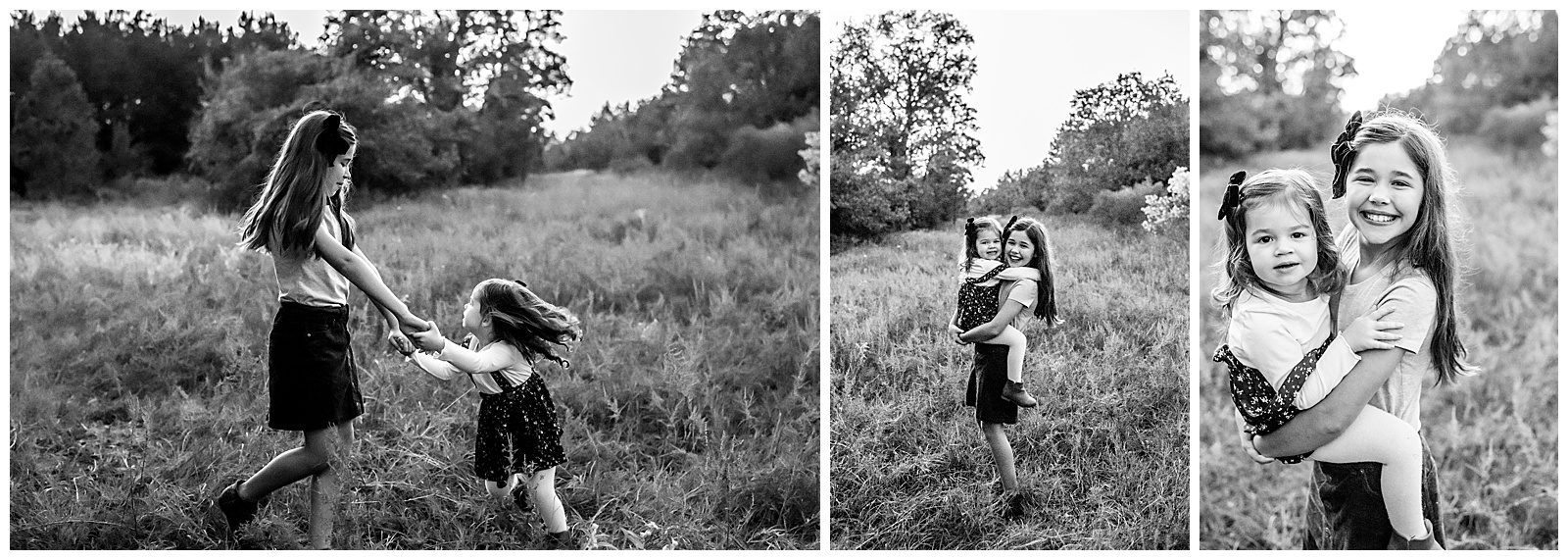 Playful photography in tall grass