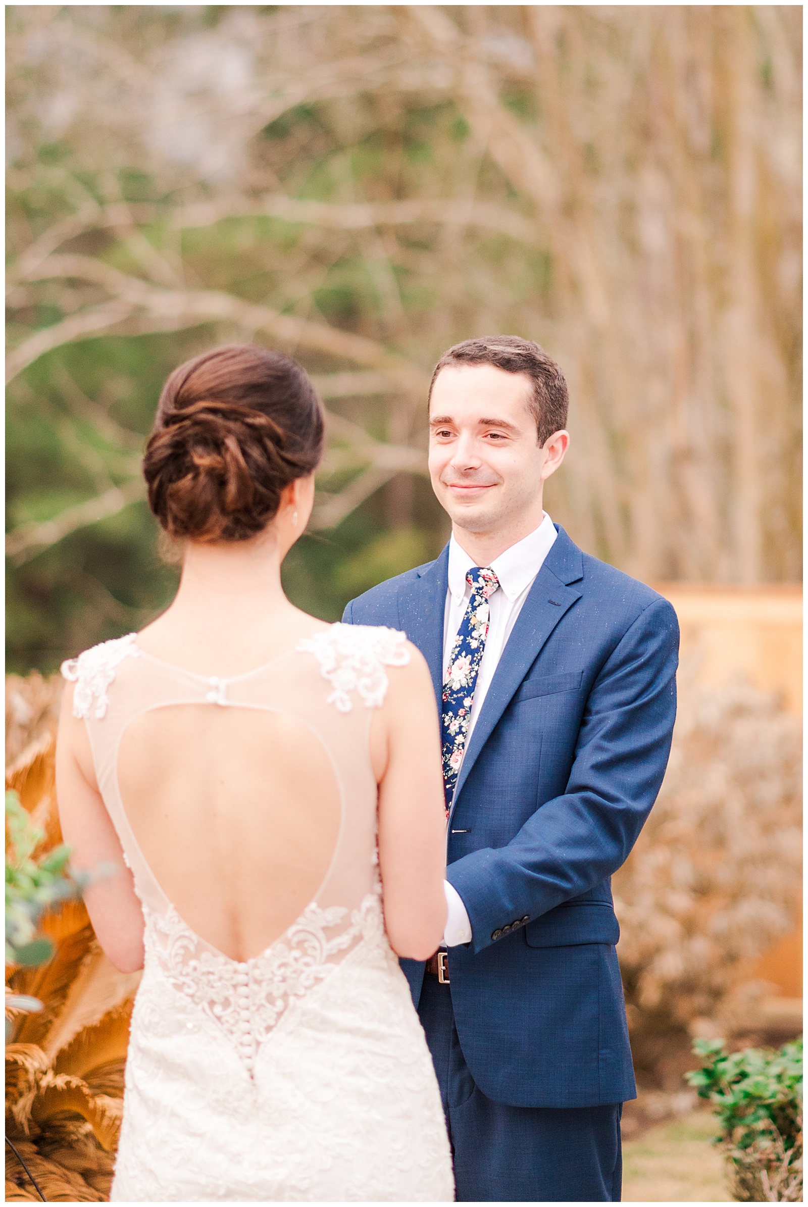 Winter wedding photography in The Woodlands