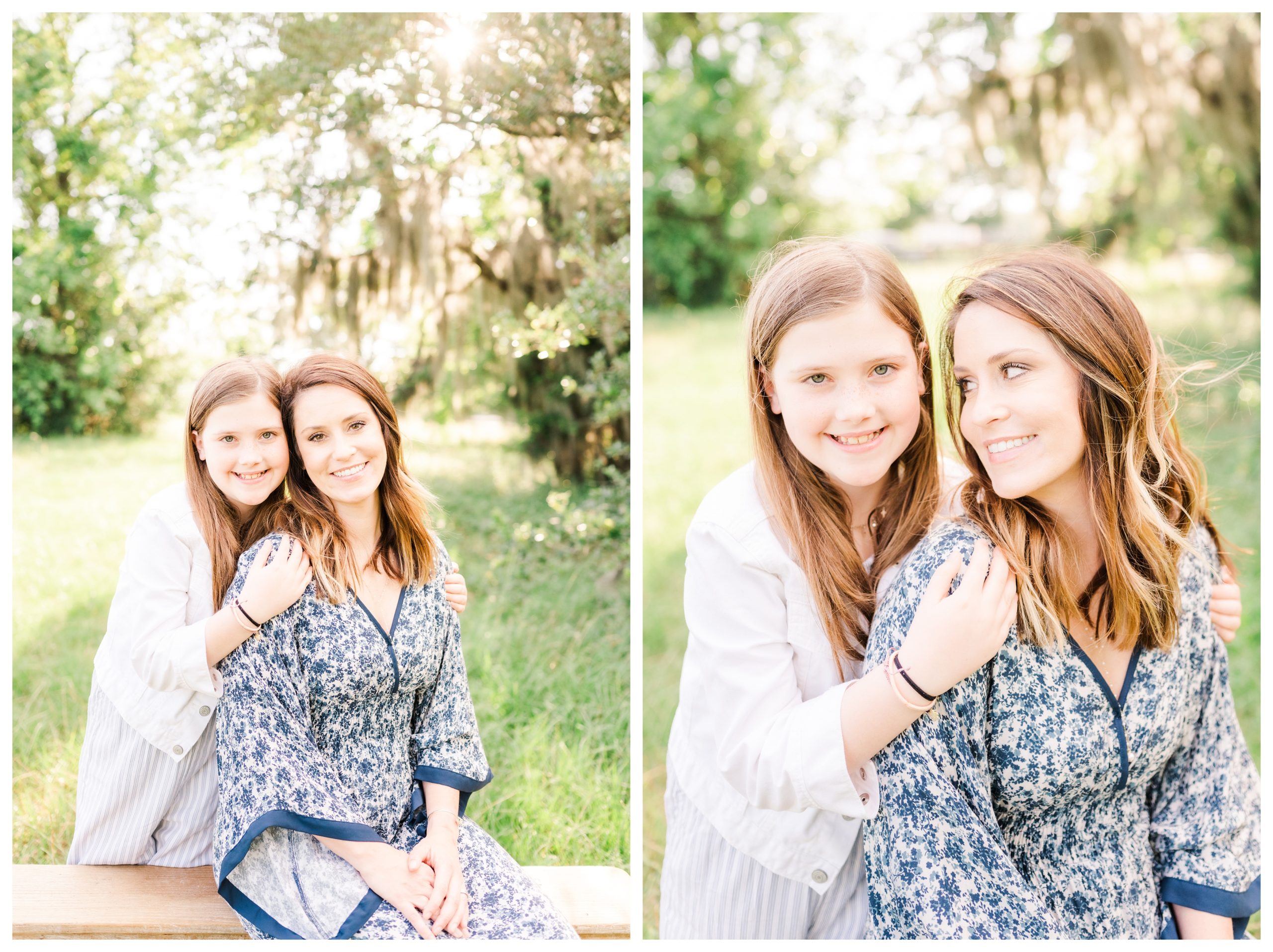 mom and daughter photography in The Woodlands Texas