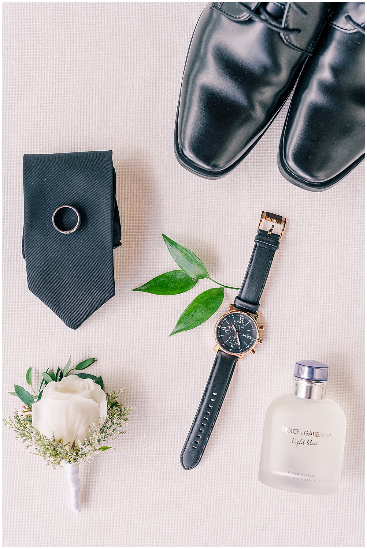 grooms details flatlay photography. 