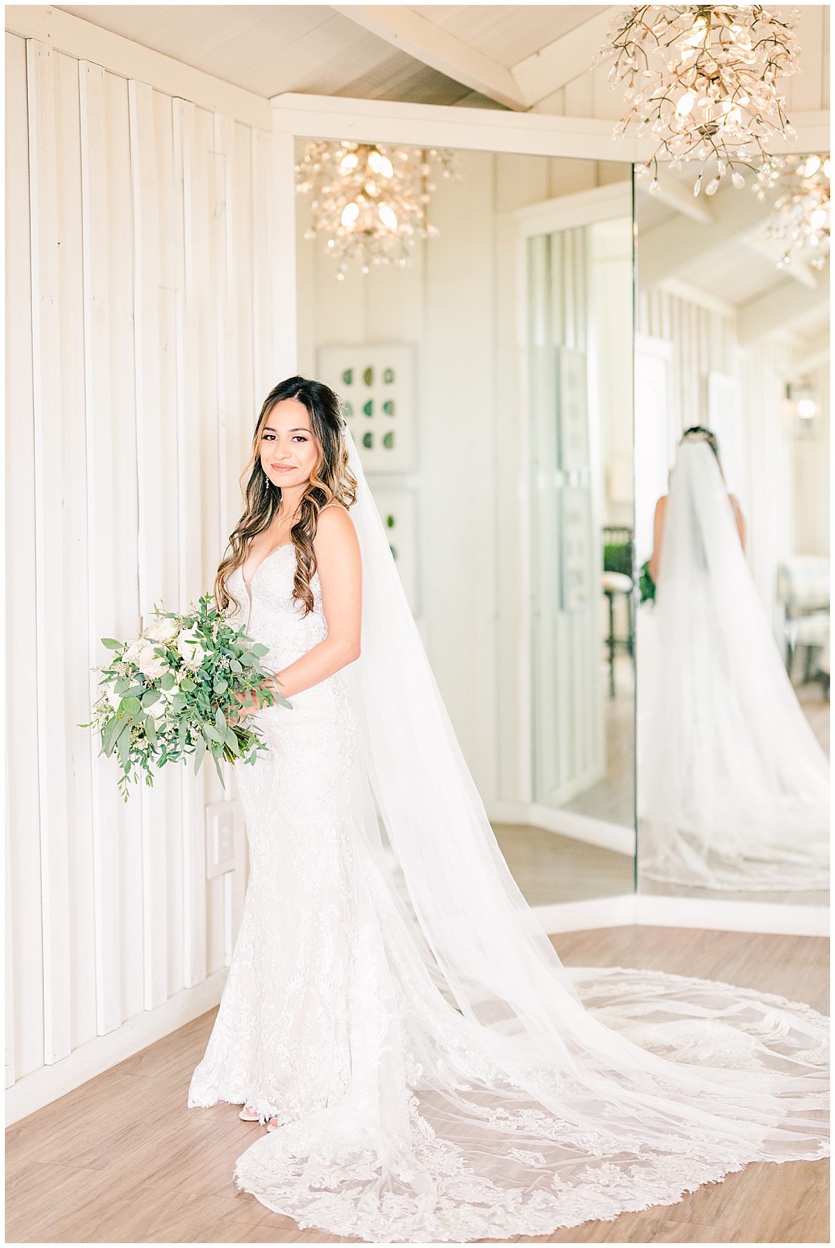 bridal portrait at a classic blush wedding, by Relics of Rainbows Photo, The Woodlands Wedding Photographer. 