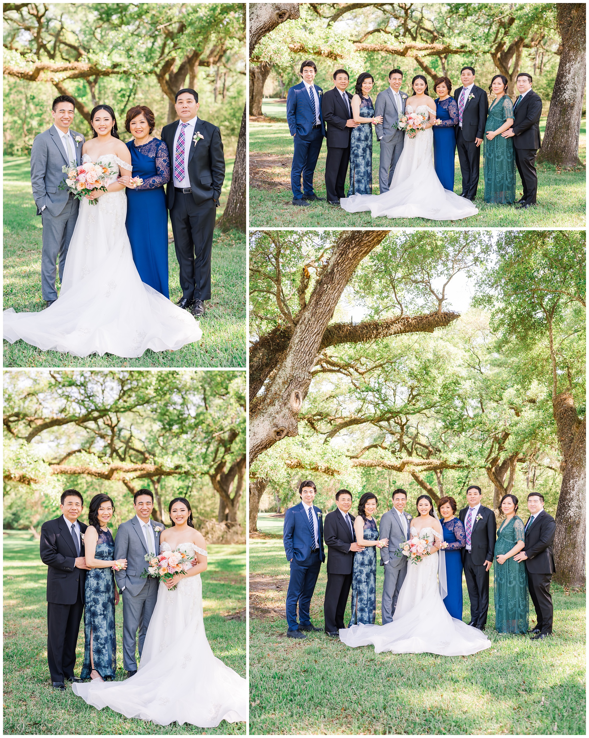 Family Portraits at Magnolia Manor Spring Wedding