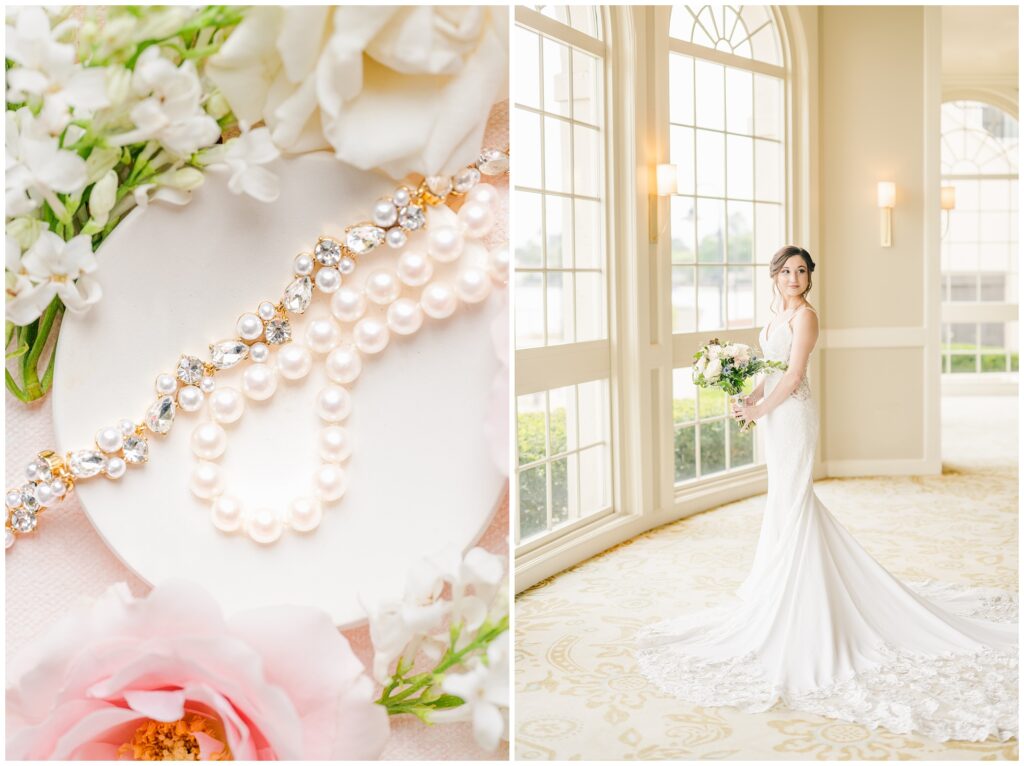 Bridal Portrait and jewelry at Bentwater Yacht Club