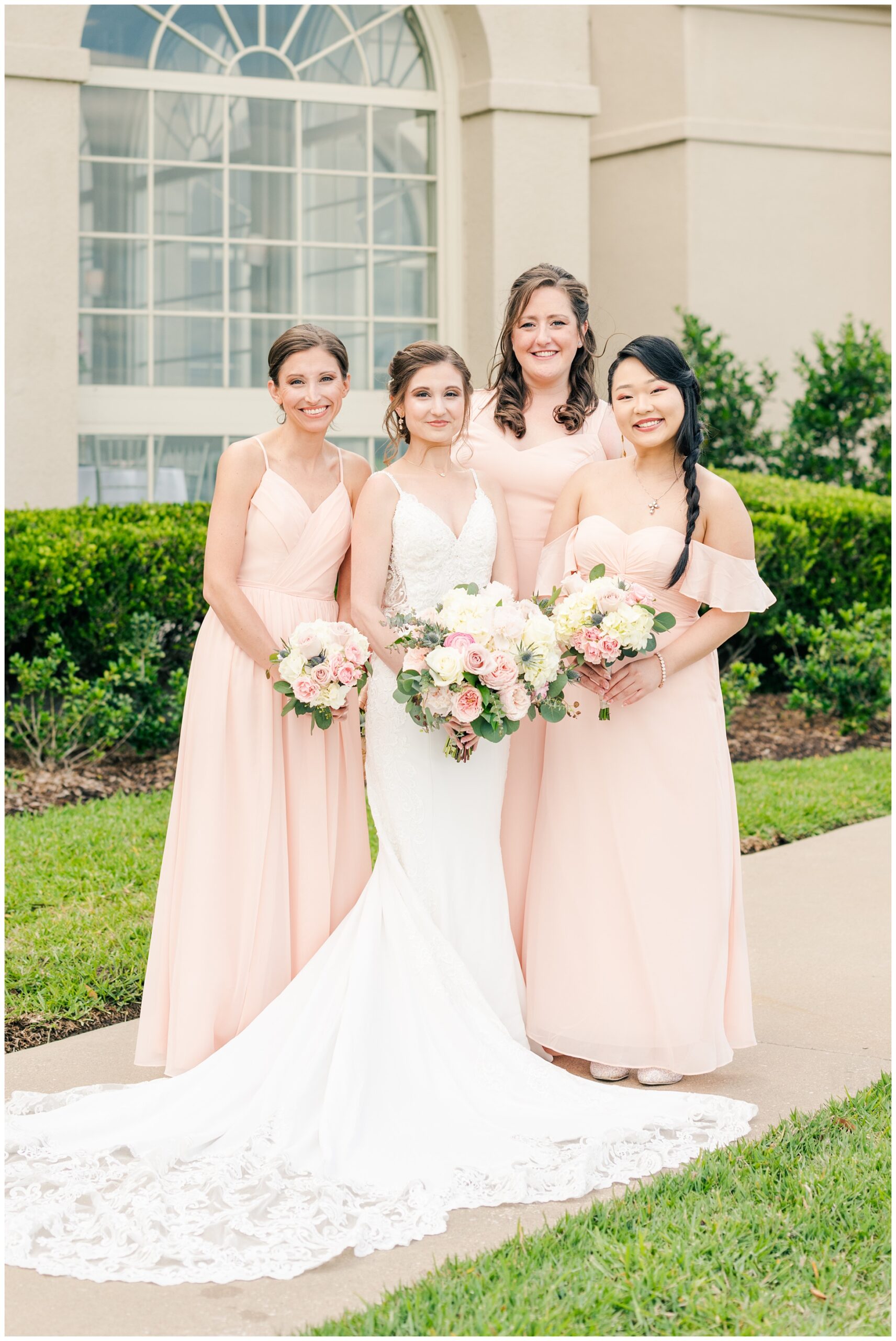 Bride and Bridesmaids at Bentwater Yacht Club.
