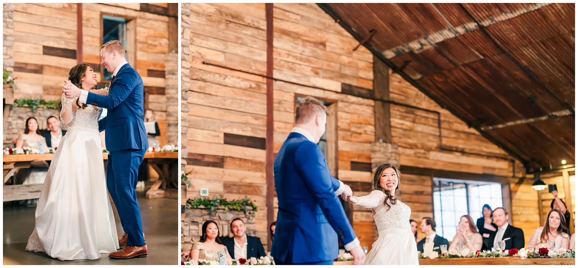 Bride and Groom first dance at Big Sky Barn, Montgomery.