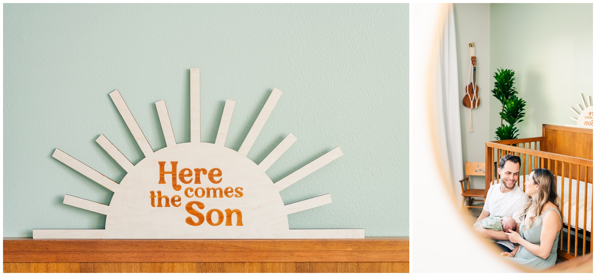 "Here comes the Son" nursery decoration