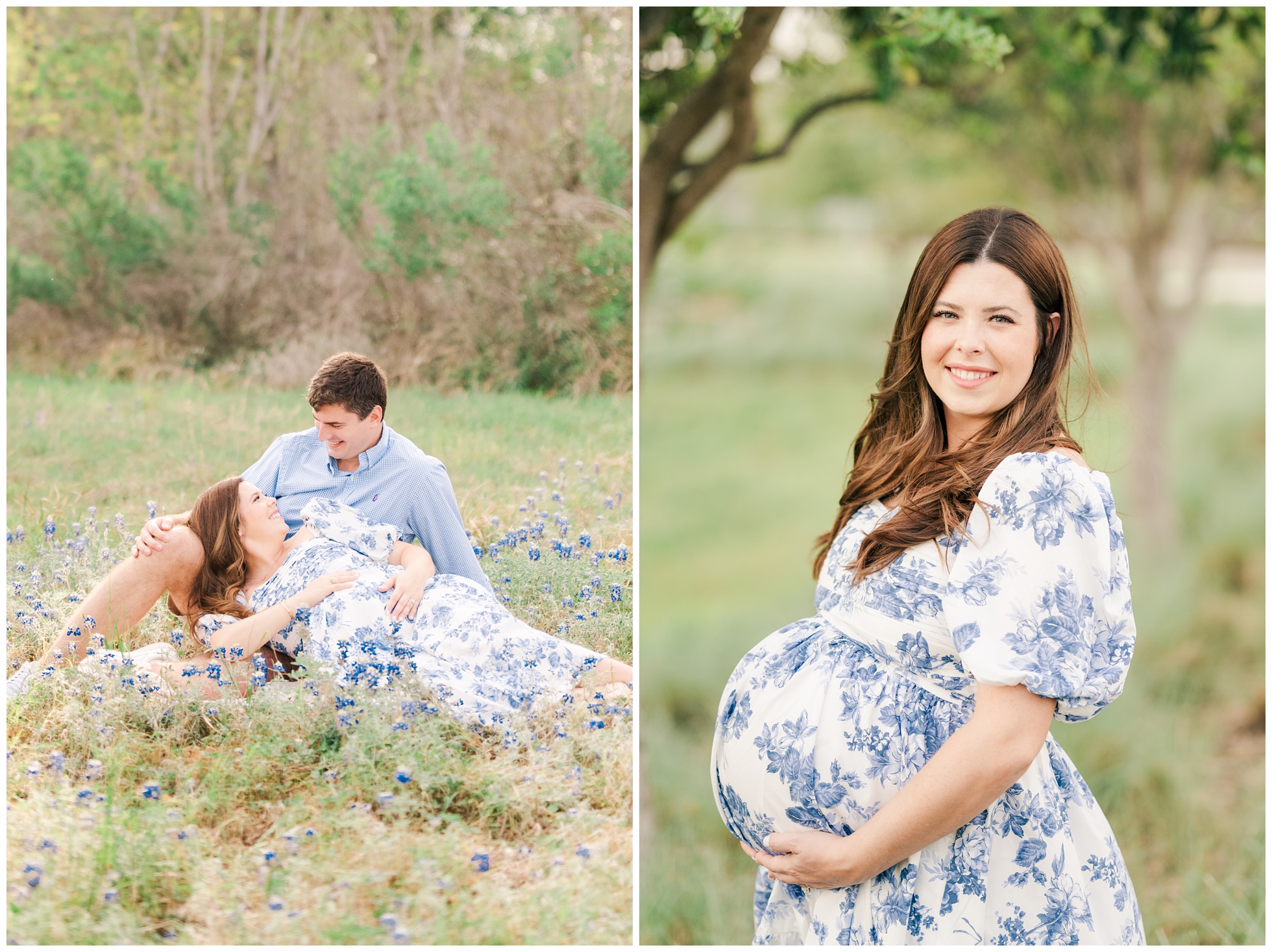 Outdoor Maternity Photography in The Woodlands, Texas.